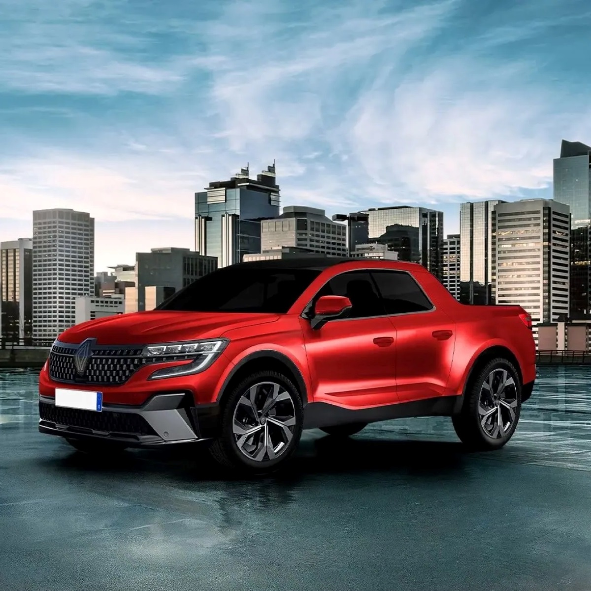 Versão Concept da pickup Renault Oroch / Projeção: Kleber SIlva / KDesign AG