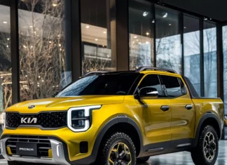 E agora Hilux? Nova Kia Tasman 2025 se aproxima do lançamento Foto Projeção: Motor Zoom