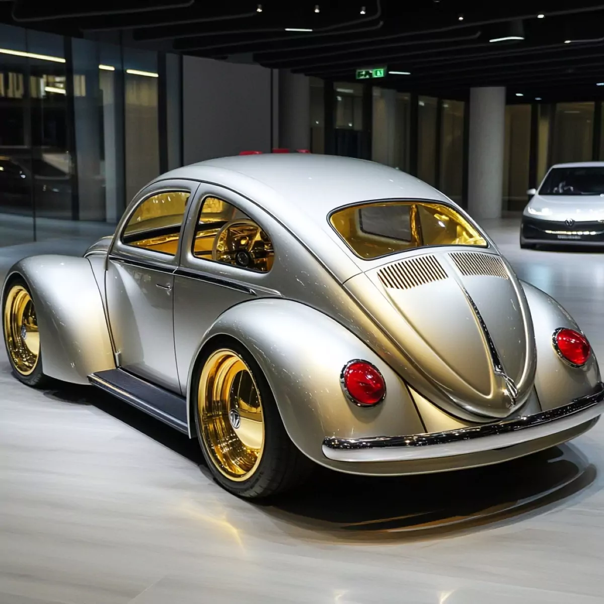 VW Fusca Silver Gold / Foto: Motor Prime