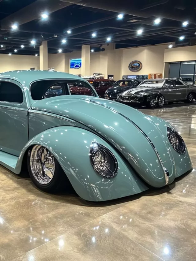 Fusca Creme VW Fusca 1969 Low Rider Grayish Blue: Um Ícone em Design - Motor Prime