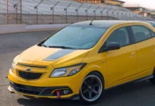 Motor 1.2 turbo da Montana? Chevrolet exibe Onix preparado